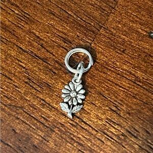 Sterling Silver Flower Charm Pendant
